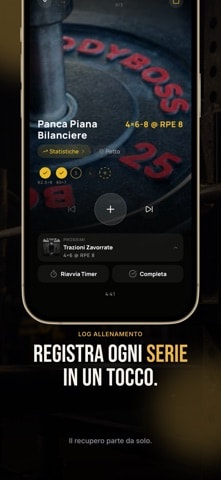 GymTree: schermata App Store del diario allenamenti