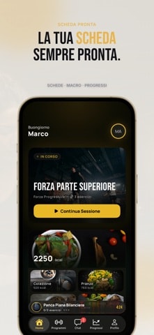 GymTree: schermata App Store del programma di allenamento