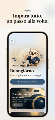 Maestro: schermata App Store del tutor AI