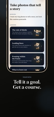 Maestro: App Store screenshot of the learning journey